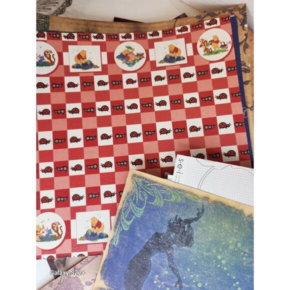 Assorted 12"x12" Scrapbook Paper Collection - Patterns Textures & Designs 5 lbs - Picture 9 of 9